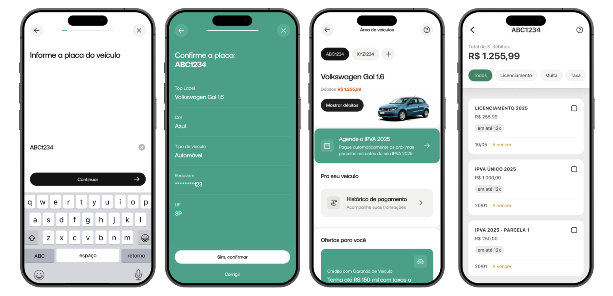 Notificação push do PicPay alertando sobre vencimento próximo do IPVA com opção de parcelamento.